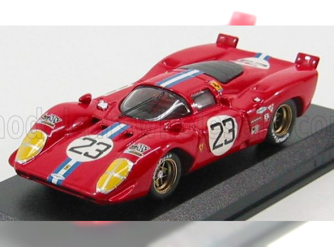 FERRARI 312p Coupe N 23 Sebring 1970 Chinetti Jr. - Adamowicz, Red
