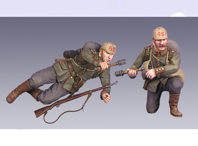 Немецкие солдаты. Первая Мировая Война, две фигуры