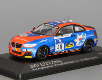 BMW M235i #311 Racing Team Medienkraftwerk Di Martino Olivo Maier Hess 24h Nurburgring (2014), blue