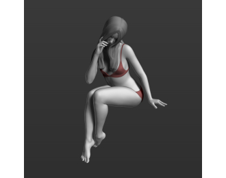 Фигура Девушка на диване, окрашенная