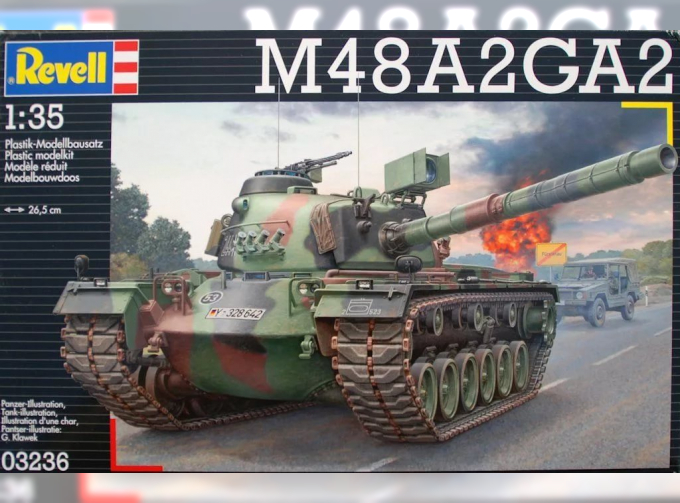 Сборная модель Американский средниий танк M48A2GA2 (немецкий вариант)