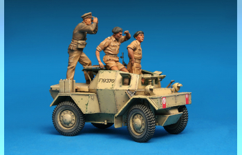 Сборная модель Бронеавтомобиль DINGO Mk.1b BRITISH SCOUT CAR w/CREW