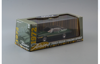 FORD Gran Torino Sport 1972 Green with Yellow Stripes