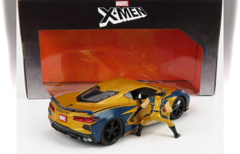 CHEVROLET Corvette 2020 - Marvel X-men Wolverine, Gold Blue