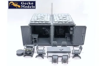 Сборная модель US Military Base Temporary Command Station Vietnam War Era