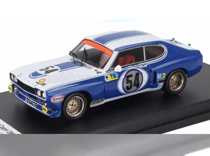 FORD Capri 2600 Lv 3.0l V6 №54 24h Le Mans (1973) Gerry Birrel - Hans Heyer, White Blue