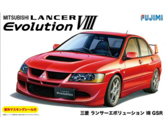 Сборная модель Mitsubishi Lancer Evolution VIII GSR w/ Window Frame Masking 2003