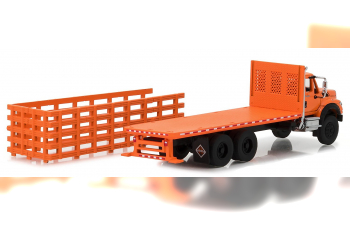 INTERNATIONAL WorkStar Platform Stake Truck 2017 Orange