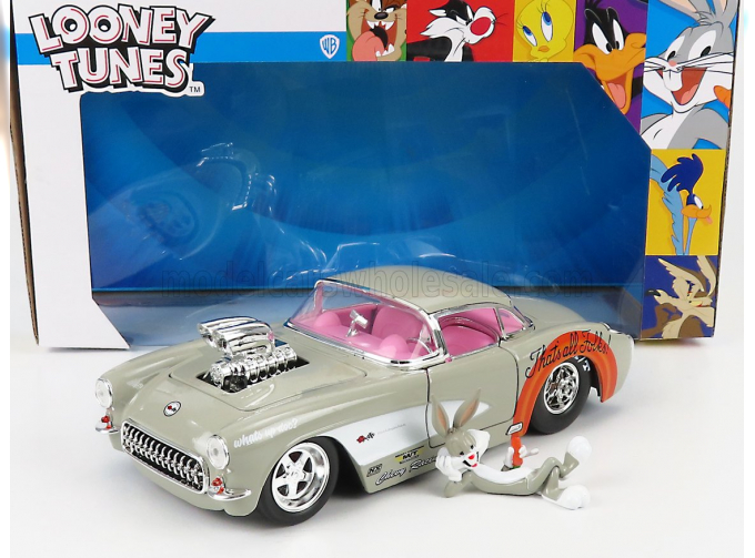 CHEVROLET Corvette 1967 - Bugs Bunny Looney Tunes, Grey White