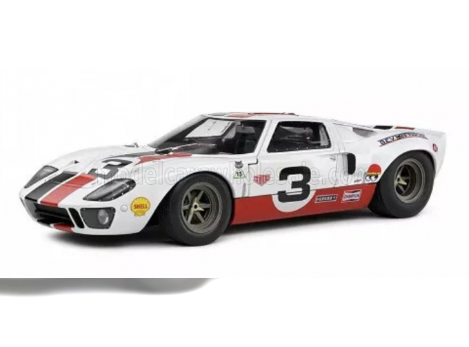 FORD Gt40 Mki №3 Eric Dean Design (2015), White Red