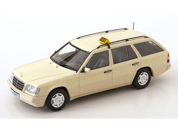 MERCEDES BENZ E-class (s124) T-model Sw Station Wagon German Taxi (1995), Ivory