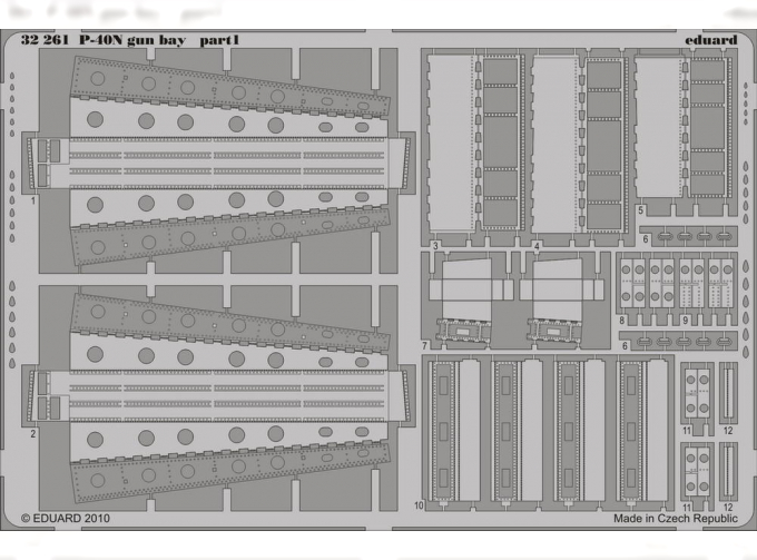 Фототравление для P-40N gun bay