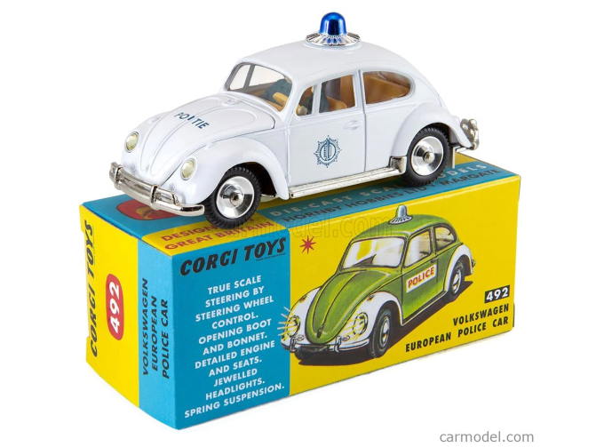VOLKSWAGEN - BEETLE MAGGIOLINO EUROPEAN POLITIE DUTCH POLICE CAR 1969