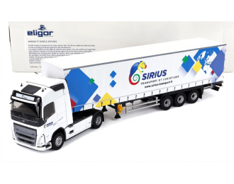 VOLVO Fh 500 Truck Telonato Sirius Transports (2020), white