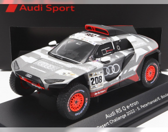 AUDI Q E-tron Rs Team Audi Sport N208 Winner Abu Dhabi Desert Challenge (2022) S.Peterhansel - E.Boulanger, Grey Silver Black