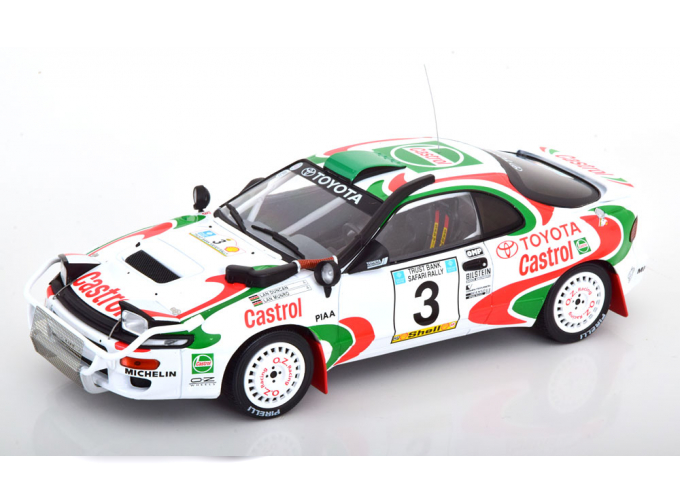 TOYOTA Celica Gt4 Turbo 4wd St185 Team Castrol №3 3rd Rally Safari (1993) Ian Duncan - Ian Munro, White Red Green