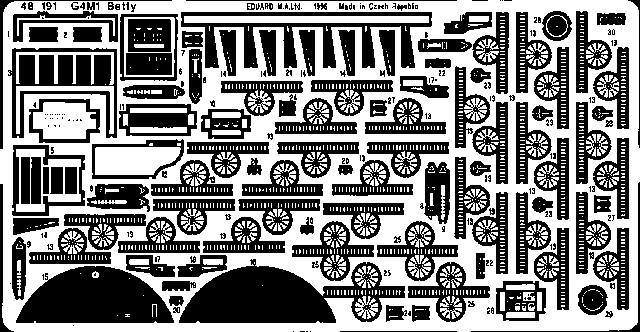 Фототравление G4M1 Betty type 11