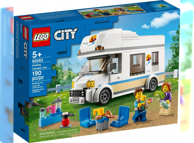 CAMPER Lego City - Holiday Camper - 190 Pezzi - 190 Pieces, White