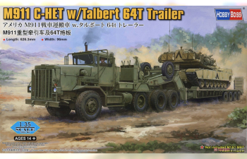 Сборная модель тягач M911 C-HET с Talbert 64T Trailer
