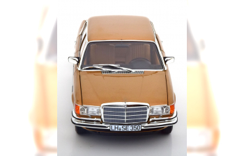 MERCEDES-BENZ 350 SE W116 (1973), gold metallic