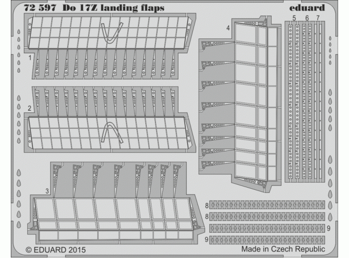 Фототравление для Do 17Z landing flaps