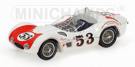 MASERATI Tipo 61 - BILL KRAUSE - WINNER RIVERSIDE LA TIMES GP FOR SPORTS CARS 1960, white
