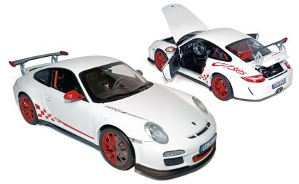 PORSCHE 911 GT3 RS 2010, 187566 1/18, White red deco