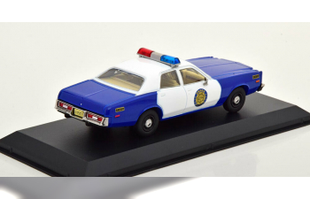 PLYMOUTH Fury "Osage County Sheriff" 1975 Blue - White