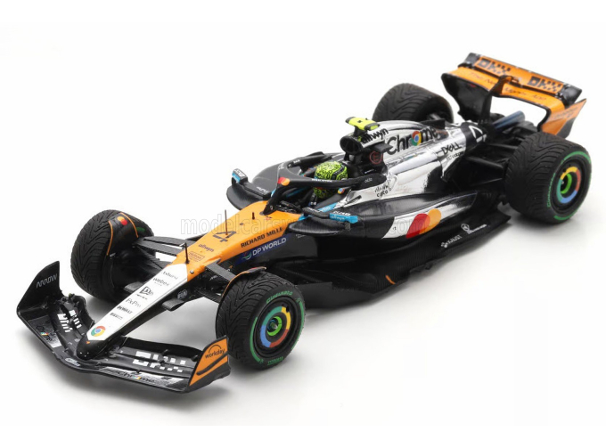 McLAREN F1 Mcl39 Team Mclaren №4 World Champion Winner Silverstone British Gp Lando Norris (2025), Orange Chrome Black