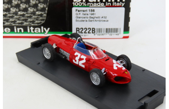 FERRARI F1 156 Scuderia Sant'ambroeus №32 Gp Italia G.Baghetti (1961), Red
