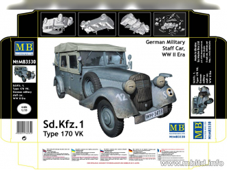 Сборная модель Sd.Kfz 1 Type 170VK, Немецкая военная машина