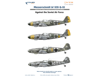 Декаль MESSERSCHMITT Bf-109 G-10 (Against the Soviet Air Force)