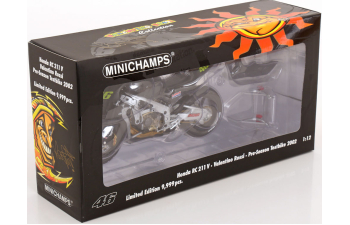 HONDA RC 211V No.46, Testbike, Weltmeister, Rossi (2002), schwarz