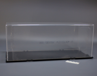 Бокс акриловый 250х120х120, основание черный глянец для техники и грузовиков