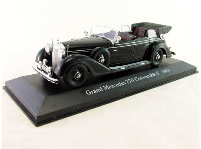 MERCEDES-BENZ Grand Mercedes 770 Convertible F (1938), Mercedes-Benz Offizielle Modell-Sammlung 66, черный