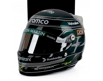 MINI Helmet F1 Lance Stroll Team Aston Martin Aramco Cognizant №18 Season (2025), green