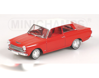 FORD Cortina MK I (1962), monaco red / ermine white