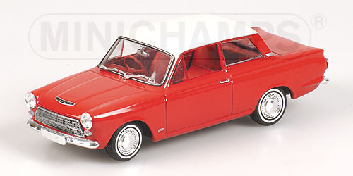FORD Cortina MK I (1962), monaco red / ermine white