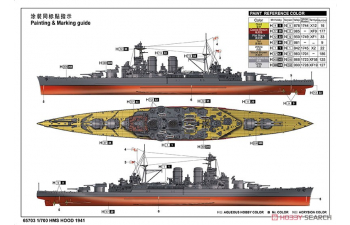 Сборная модель HMS HOOD 1941