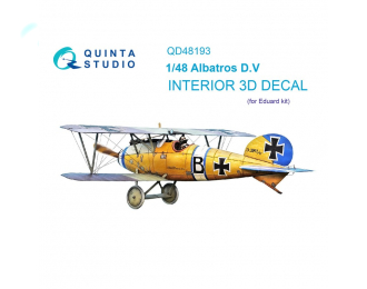 3D Декаль интерьера кабины Albatros D.V (Eduard)