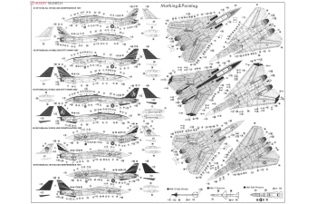 Сборная модель F-14A Tomcat VF-154 Black knights, plastic modelkit