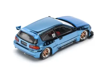 HONDA Pandem Civic EG6, blue chrome