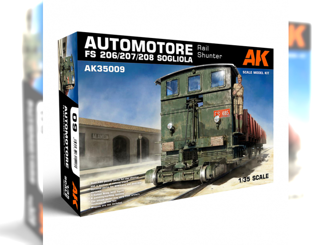 Сборная модель маневровый локомотив Automotore FS 206/207/208 Sogliola