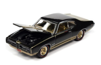 Набор из двух моделей PONTIAC GTO, tiger gold poly ROYAL Race Graphics (1966)& PONTIAC GTO Royal Bobcat (1969), black