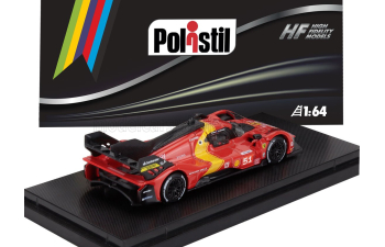 FERRARI 499p 3.0l turbo v6 Team ferrari AF Corse №51 Winner 24h Le Mans (2023) Alessandro Pier Guidi - James Calado - Antonio Giovinazzi - Con Vetrina - With Showcase