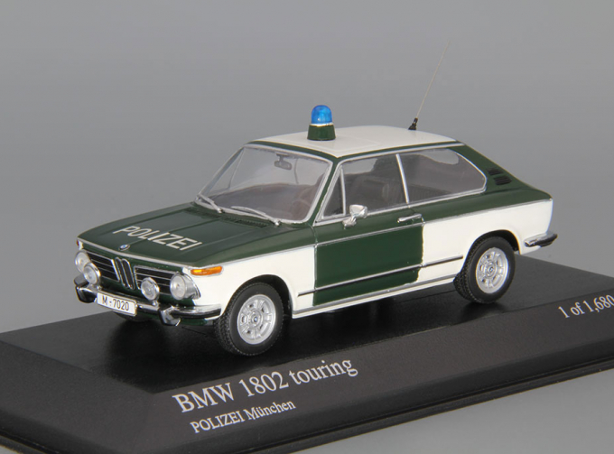 BMW 1802 Touring Polizei München (1972), green / white