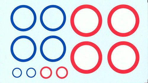 Декаль Российские кокарды (большая -27.5 мм, маленькая -10,4 мм)