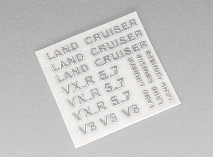 Наклейка объёмная металлизированная логотипы Land Cruiser
