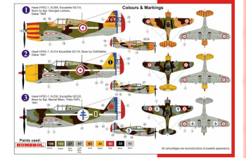 Сборная модель Самолет Curtiss Hawk H-75C1