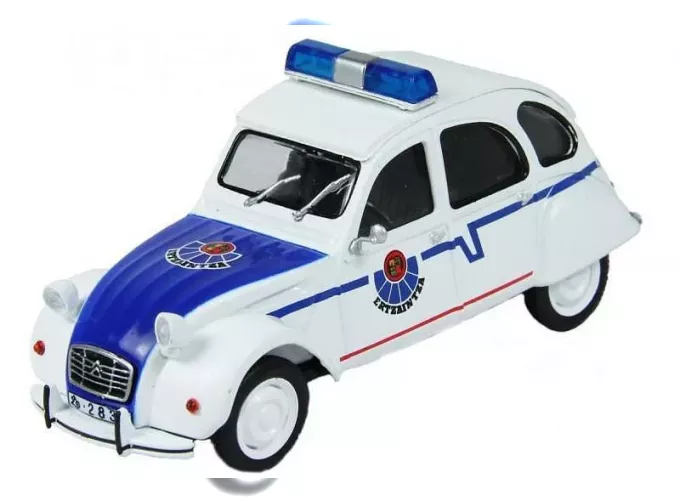 CITROEN 2CV Ertzaintza, Полицейские Машины Мира 64, white / blue